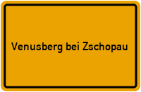 City Sign Venusberg bei Zschopau
