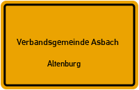 Burgstraße in Verbandsgemeinde AsbachAltenburg