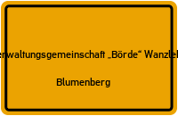 Am Bahnhof in Verwaltungsgemeinschaft „Börde“ WanzlebenBlumenberg