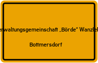 Umgehungsstraße in Verwaltungsgemeinschaft „Börde“ WanzlebenBottmersdorf
