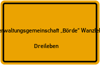 Bergener Str. in Verwaltungsgemeinschaft „Börde“ WanzlebenDreileben