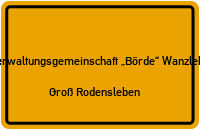 Bauernstraße in Verwaltungsgemeinschaft „Börde“ WanzlebenGroß Rodensleben