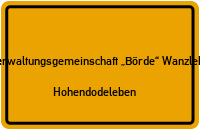 Privatweg in Verwaltungsgemeinschaft „Börde“ WanzlebenHohendodeleben