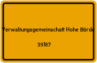 39167 Verwaltungsgemeinschaft Hohe Börde