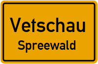 City Sign Vetschau / Spreewald