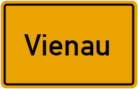Ortsschild von Gemeinde Vienau in Sachsen-Anhalt