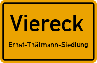 Lilo-Herrmann-Straße in ViereckErnst-Thälmann-Siedlung