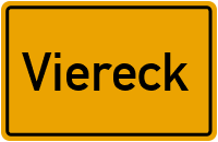 Ortsschild von Viereck in Mecklenburg-Vorpommern