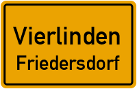 Straße Zum Oderbruch in VierlindenFriedersdorf