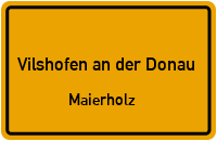 Straßenverzeichnis Vilshofen an der Donau Maierholz