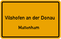 Straßenverzeichnis Vilshofen an der Donau Mattenham