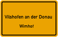 Straßenverzeichnis Vilshofen an der Donau Wimhof