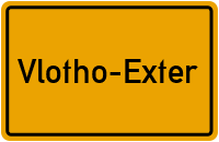 Ortsschild Vlotho-Exter