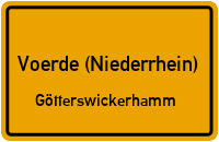 Dammstraße in Voerde (Niederrhein)Götterswickerhamm