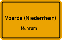 Geestweg in Voerde (Niederrhein)Mehrum