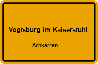Bickensohlerstr. in Vogtsburg im KaiserstuhlAchkarren