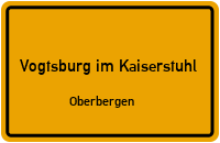 Straßen in Vogtsburg im Kaiserstuhl Oberbergen