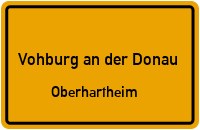 Kreisstraße in Vohburg an der DonauOberhartheim