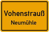Straßenverzeichnis Vohenstrauß Neumühle