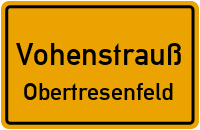 Straßenverzeichnis Vohenstrauß Obertresenfeld
