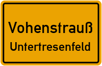 Straßenverzeichnis Vohenstrauß Untertresenfeld