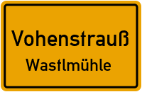 Straßenverzeichnis Vohenstrauß Wastlmühle