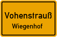 Straßenverzeichnis Vohenstrauß Wiegenhof