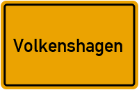 Ortsschild Volkenshagen