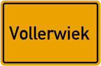 Dorfstraße in Vollerwiek