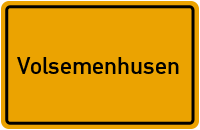 Ortsschild von Gemeinde Volsemenhusen in Schleswig-Holstein