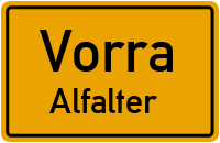 Straßenverzeichnis Vorra Alfalter
