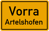 Straßenverzeichnis Vorra Artelshofen