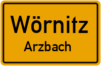 Straßen in Wörnitz Arzbach