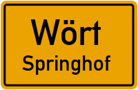Straßenverzeichnis Wört Springhof