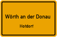 Hornauer Straße in 93086 Wörth an der Donau (Hofdorf)