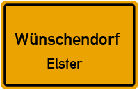 City Sign Wünschendorf / Elster