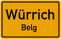 Dorfstraße in WürrichBelg