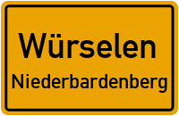 Knappschaftsstraße in WürselenNiederbardenberg