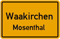 Straßen in Waakirchen Mosenthal