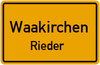 Straßen in Waakirchen Rieder