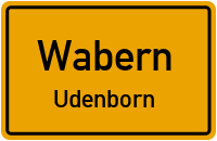 Straßenverzeichnis Wabern Udenborn