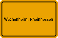 City Sign Wachenheim, Rheinhessen