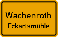 Straßen in Wachenroth Eckartsmühle