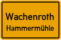 Straßen in Wachenroth Hammermühle