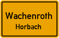 Straßenverzeichnis Wachenroth Horbach