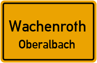 Straßen in Wachenroth Oberalbach