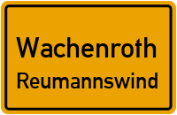 Straßenverzeichnis Wachenroth Reumannswind