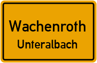 Straßenverzeichnis Wachenroth Unteralbach