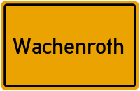 City Sign Wachenroth