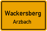 Hauptstraße in WackersbergArzbach